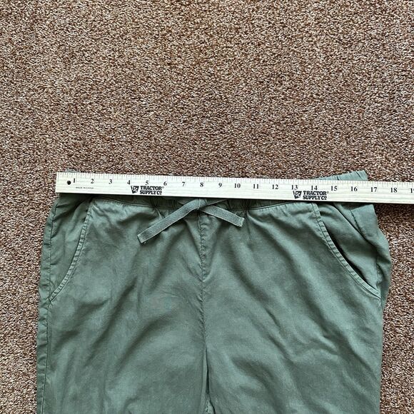 Cloth & Stone Pants Women’s Med Pull On Olive Green Relaxed Lyocell Callout - Picture 5 of 10